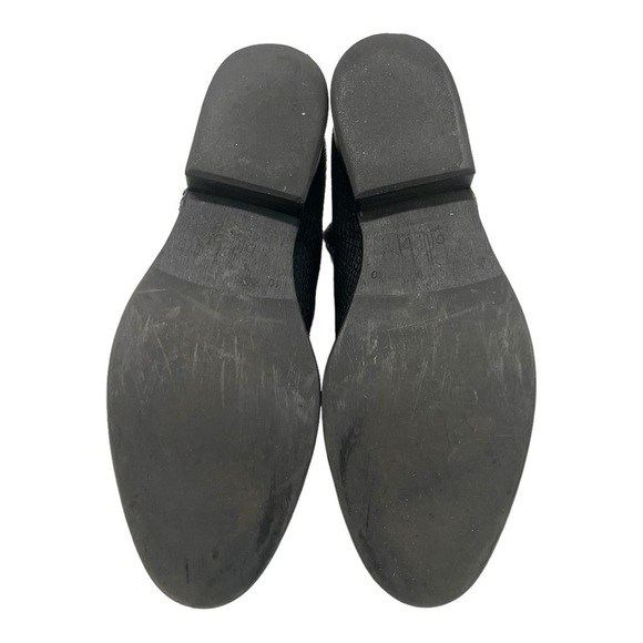 Billi Bi Copenhagen Black Leather Snake Print Almond Toe Casual Booties Women 40 - Picture 12 of 15